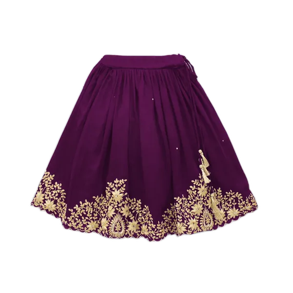 Purple_Taffeta_Silk_Kids_Lehenga_Choli_For_girls