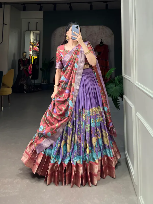 Luvender_Premium_&_Elegant_Dola_Silk_Lehenga_Choli_For_Women