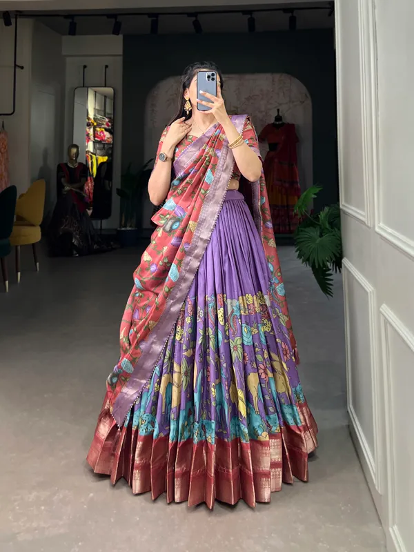 Luvender_Premium_&_Elegant_Dola_Silk_Lehenga_Choli_For_Women