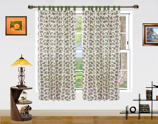 Pack_of_2_Cotton_Green_Rose_Printed_Tab_Top_Curtain_Set_for_Window_and_Door