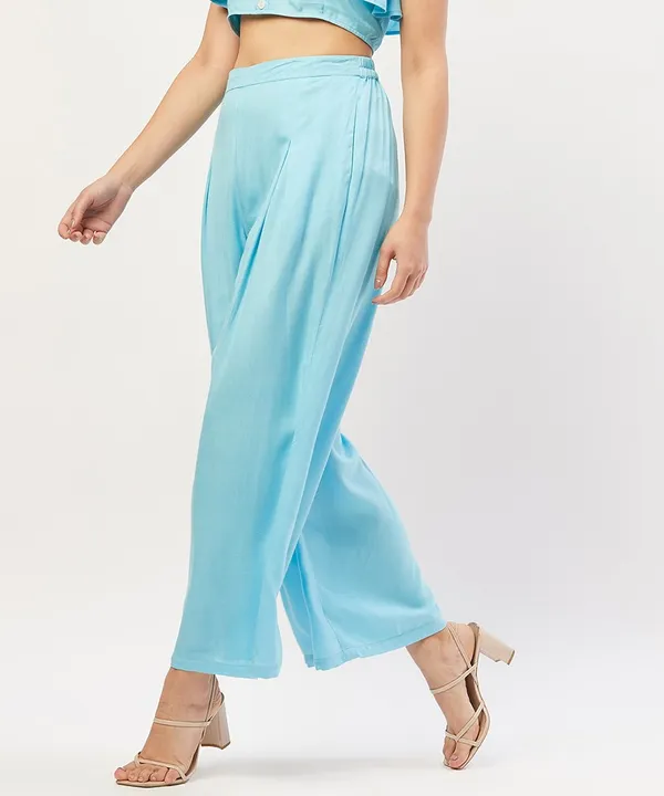 Women_Blue_Straight_Fit_Palazzos