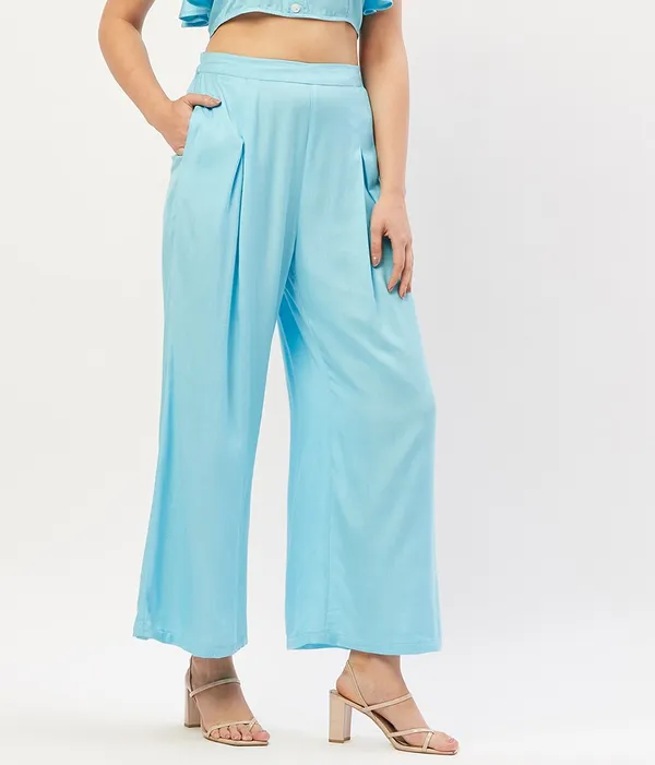 Women_Blue_Straight_Fit_Palazzos
