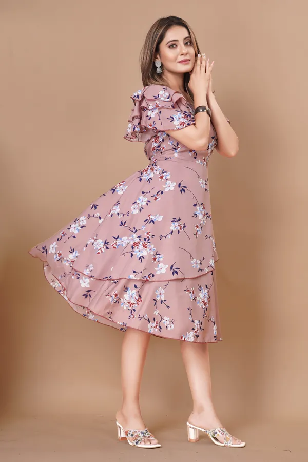 Women_Crepe_Floral_Print_Layered_Knee_Length_Dress