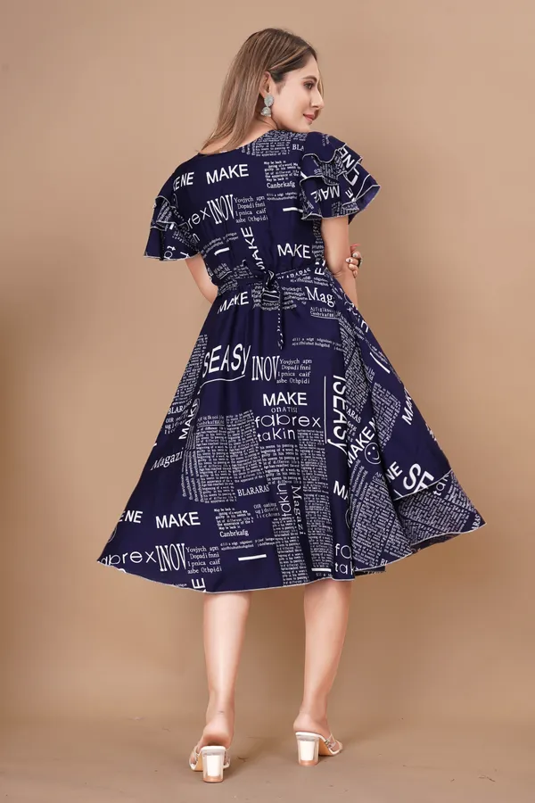 Women_Crepe_Text_Paper_Print_Layered_Knee_Length_Dress