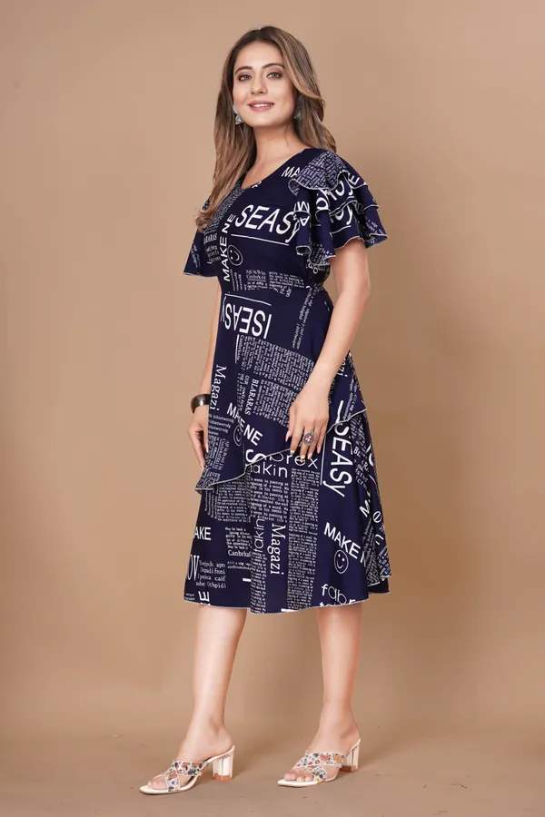 Women_Crepe_Text_Paper_Print_Layered_Knee_Length_Dress