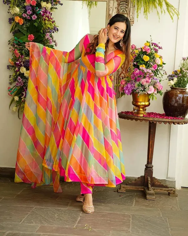 Women_Floral_Readymade_Party_Wear_Kurti_Dupatta_One_Piece_Gown_With_Dupatta_Summer_Wear_Floral_Printed_Elegant_Look_Dress_Designer_Weddin_Attire_Ethnic_kurti_dupatta_for_girls_women_(NO_BOTTOM)_ONLY_KURTA_WITH_DUPAATTA