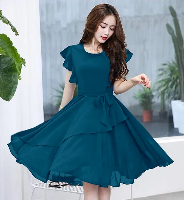 Morpich_Solid_Knee_Length,_Fit_And_Flare_&_A-line