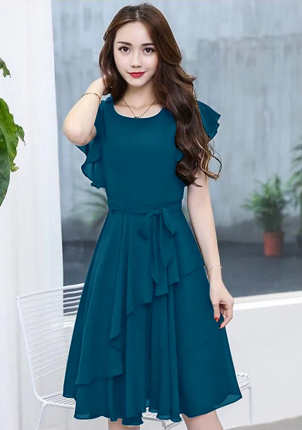 Morpich_Solid_Knee_Length,_Fit_And_Flare_&_A-line