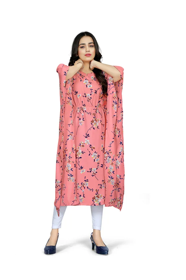 Pink_&_White_Floral_Print_Kaftan_Dress