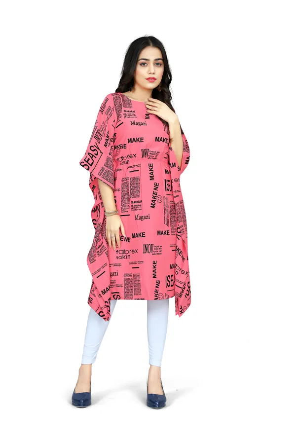 Pink_&_White_Floral_Print_Kaftan_Dress