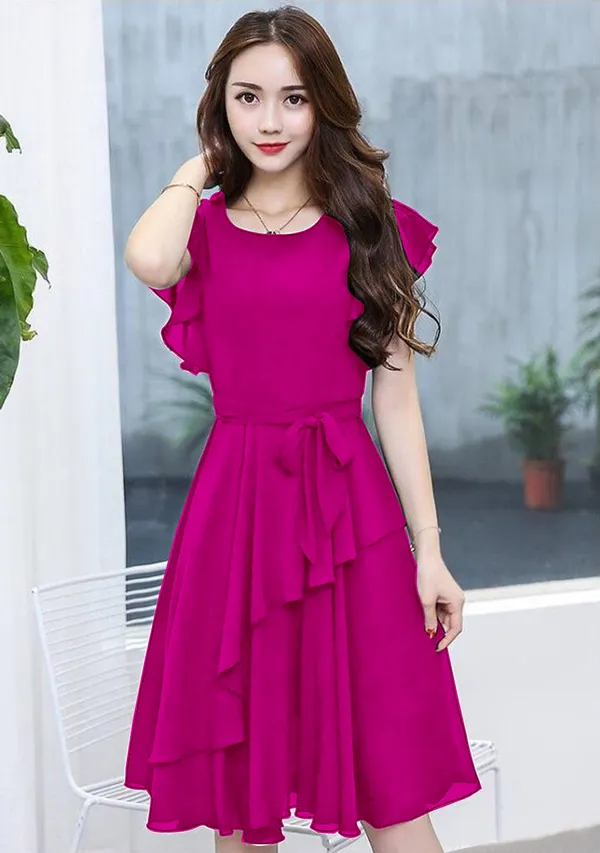 Rani_Solid_Knee_Length,_Fit_And_Flare_&_A-line