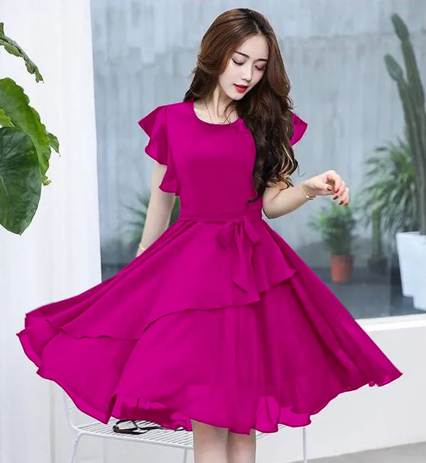 Rani_Solid_Knee_Length,_Fit_And_Flare_&_A-line