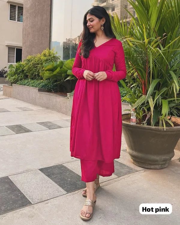 Pink_Cotton_Alia_Cut_Silk_Gown_And_Pant_Set_For_Women