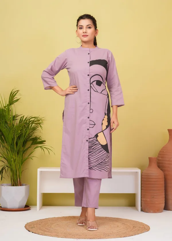 Purple_Cotton_Kurta_Pant_Set_For_Women