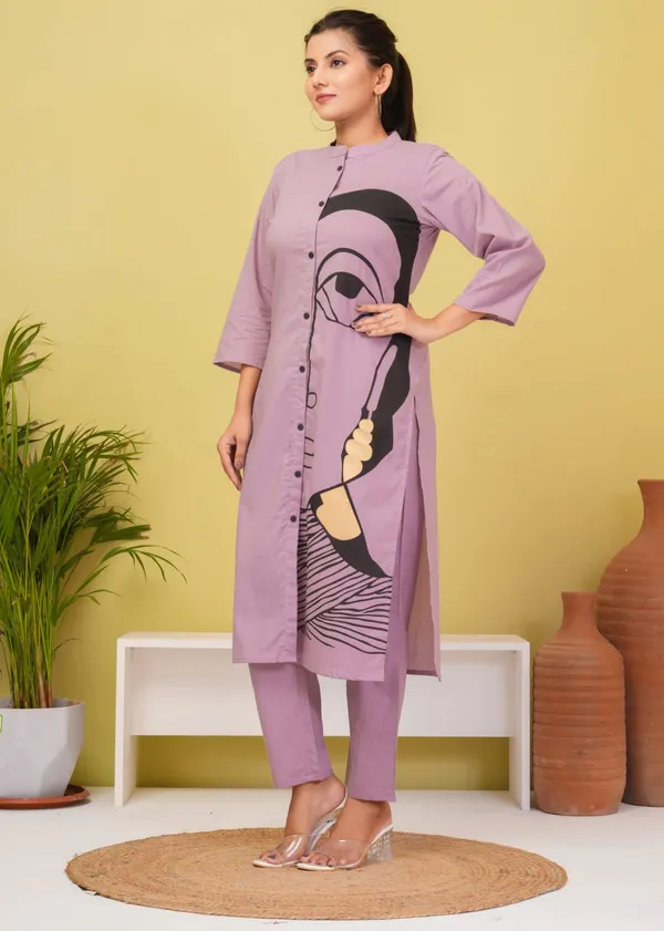 Purple_Cotton_Kurta_Pant_Set_For_Women