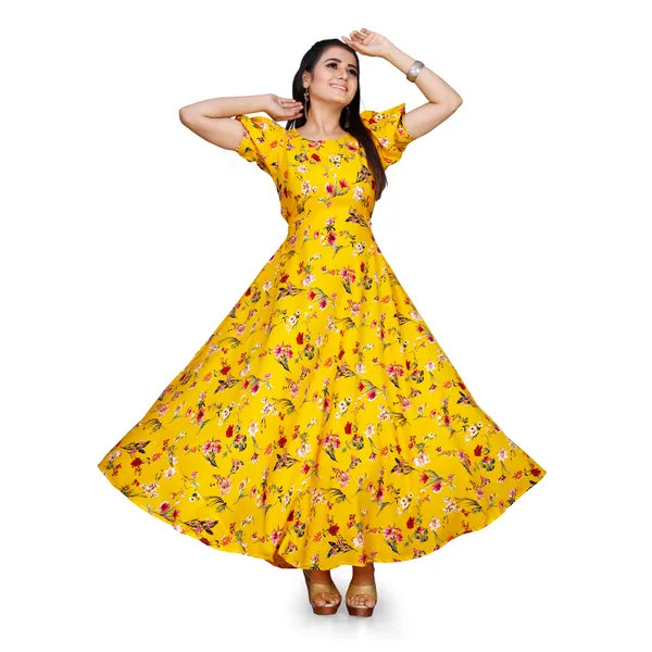 Yellow_&_Red_Floral_Print_Puffed_Sleeve_Maxi_Dress