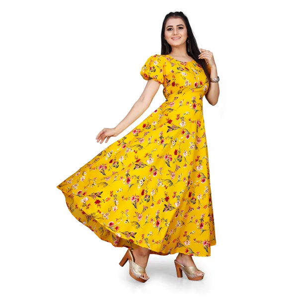 Yellow_&_Red_Floral_Print_Puffed_Sleeve_Maxi_Dress
