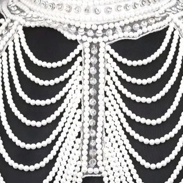 Cream_Net_Handmade_Cut_Sleeve_Shoulder_Fashionable_Beaded_Poncho_For_Women