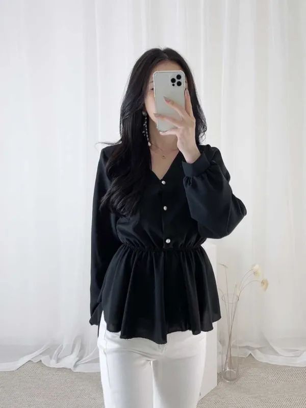 Black_Premium_Crepe_Casual_Top_For_Women