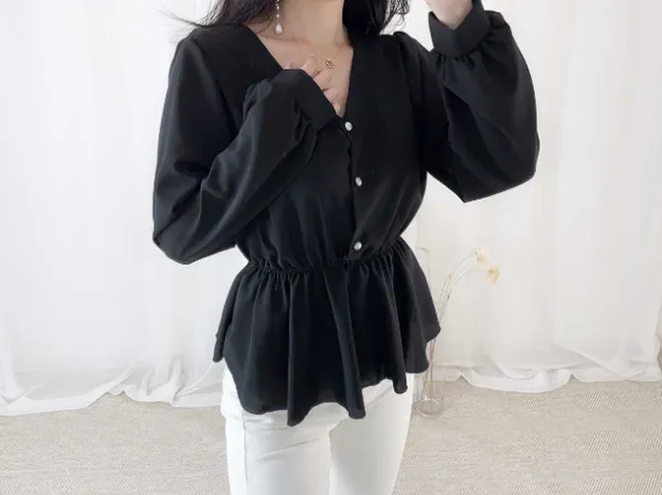 Black_Premium_Crepe_Casual_Top_For_Women