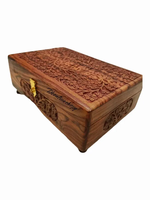 Wood_Full_Carving_Bangle_And_Jewellery_Box_12X8_Inch