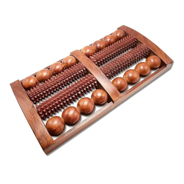 Sheesham_Wood_8-Roller_Acupressure_Foot_Massager