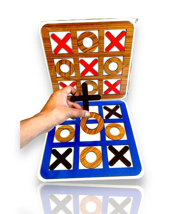Wooden_Tic_Tac_Toe_Game_|_Board_Games_For_Adults_And_Kids_|_Games_For_Kids_|_Kids_Brain_Development_12_Inches_Square