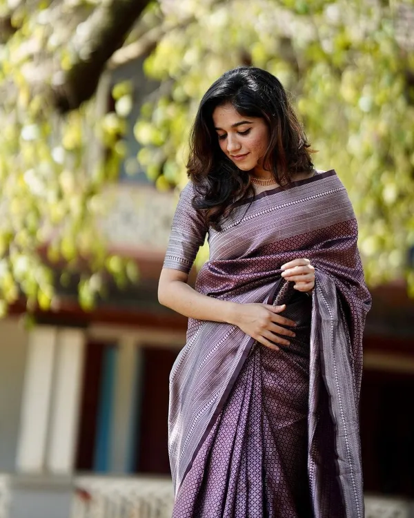 Brown_Woven_Kanjivaram_100%_Pure_Silk_Saree_with_Free_Saree_Cover