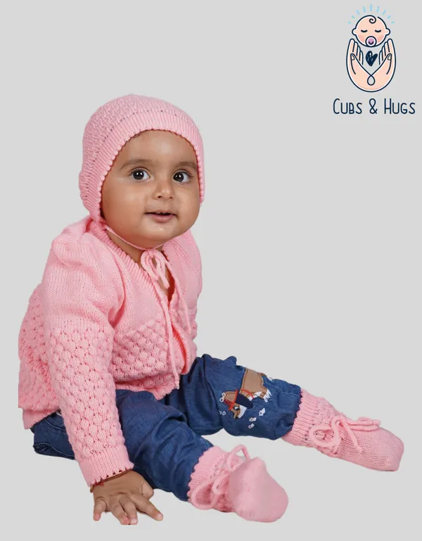 Light_Pink_Front_Open_Embroidery_Sweater_For_New_Born_Baby