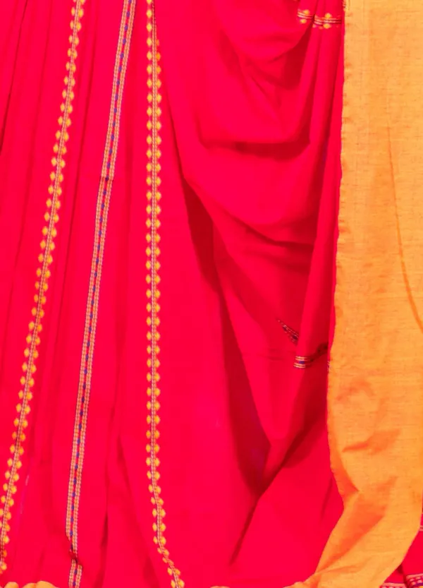 Pink_Handloom_Pure_Cotton_Ethnic_Motifs_Saree-Frozen_Raspberry