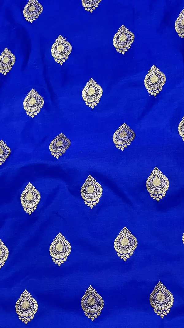 Humairah_Presents_Royal_Blue_Katan_Silk_Silver_Zari_Booti_and_Floral_Zari_Jaal_Border_and_Heavy_Pallu_Banarasi_saree_with_Blue_Blouse