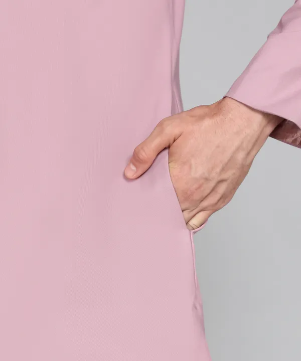 Solid_Pink_Cotton_Blend_Nawabi_With_Paijama