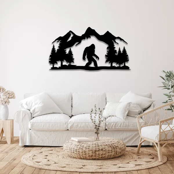 Wooden_Wall_Art_for_Home_Decoration__|_Bigfoot__|_Black