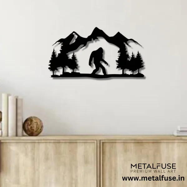 Wooden_Wall_Art_for_Home_Decoration__|_Bigfoot__|_Black