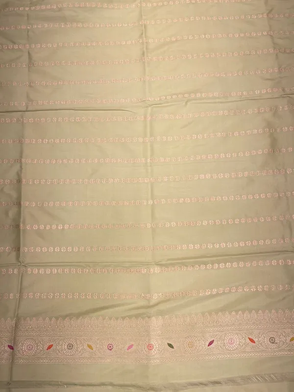 Humairah_Pure_Handloom_Pista_Green_Katan_Silk_Kadhwa_Meenakari_Jangla_Aada_Zari_Jaal_with_Kadhwa_Zari_Border_and_Matching_Stripe_Pista_Blouse