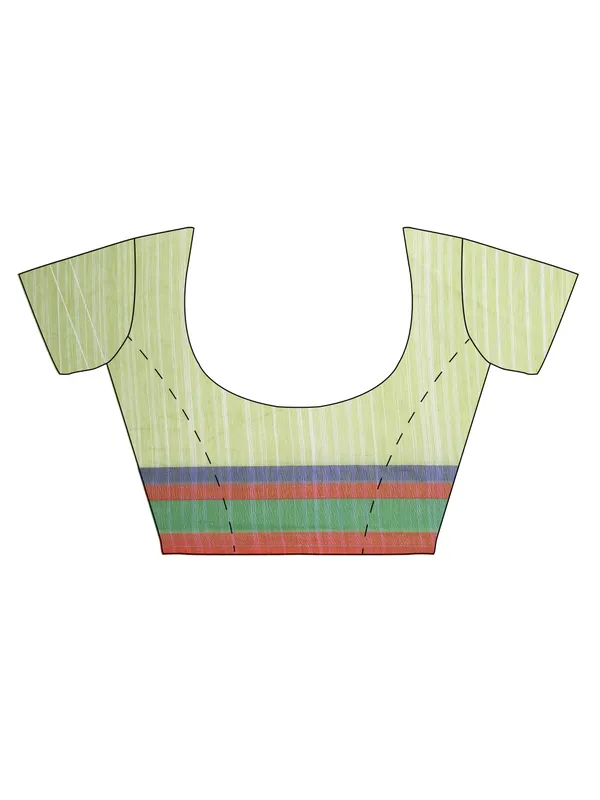 Green_Cotton_Blend_Banarasi_Sarees_For_Women