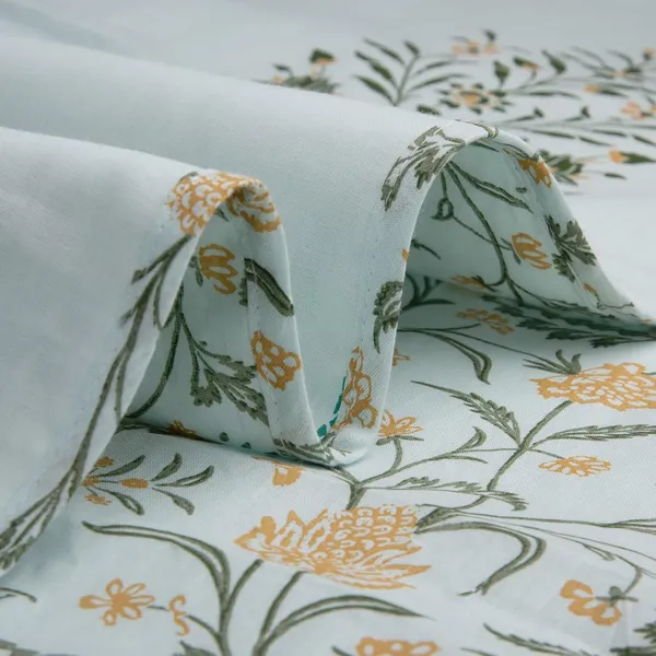 Cotton_Reversible_Single_Dohar,_Lightweight_AC_Blanket_for_All_Weather_Use_|_Botanical_Fusion_-_Celest_Blue,_Green_&_Mustard