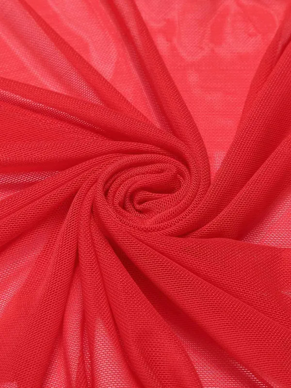 Red_Front_Open_Babydoll_Dress_For_Women