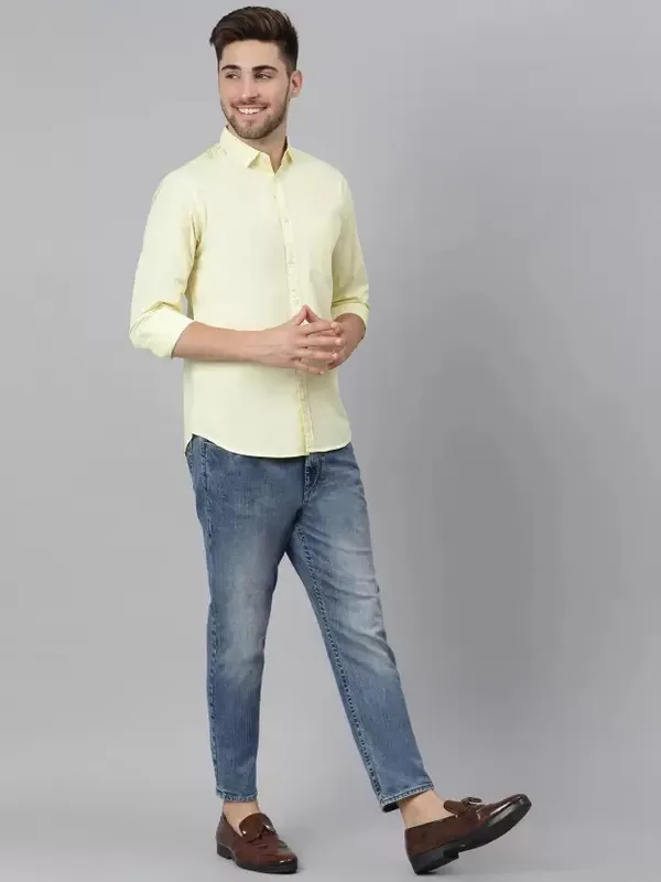 Yellow_Colour_Solid_Shirt