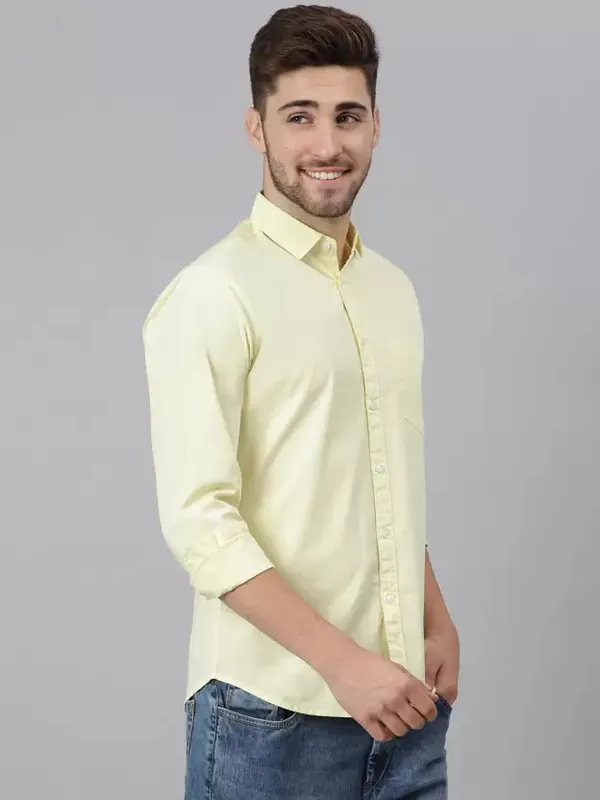 Yellow_Colour_Solid_Shirt