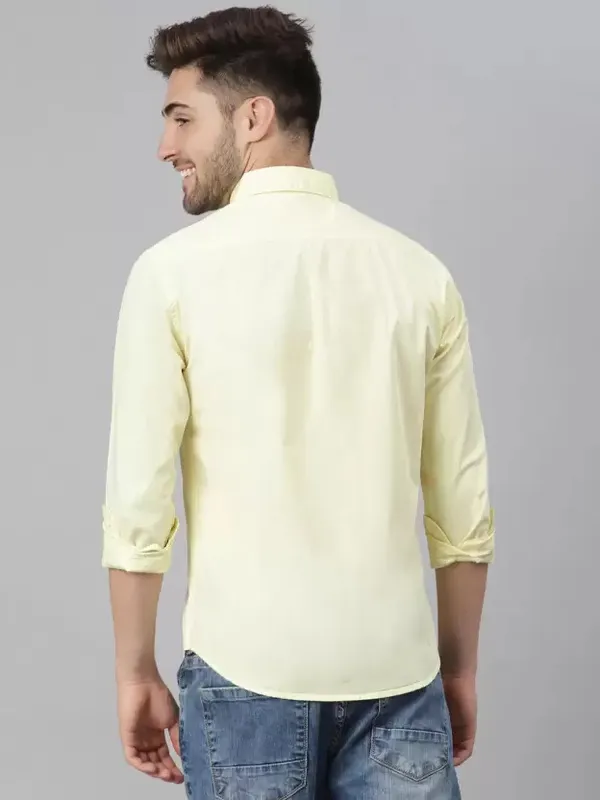 Yellow_Colour_Solid_Shirt