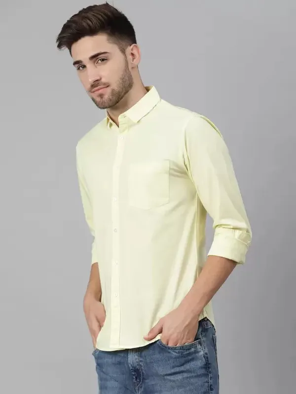 Yellow_Colour_Solid_Shirt