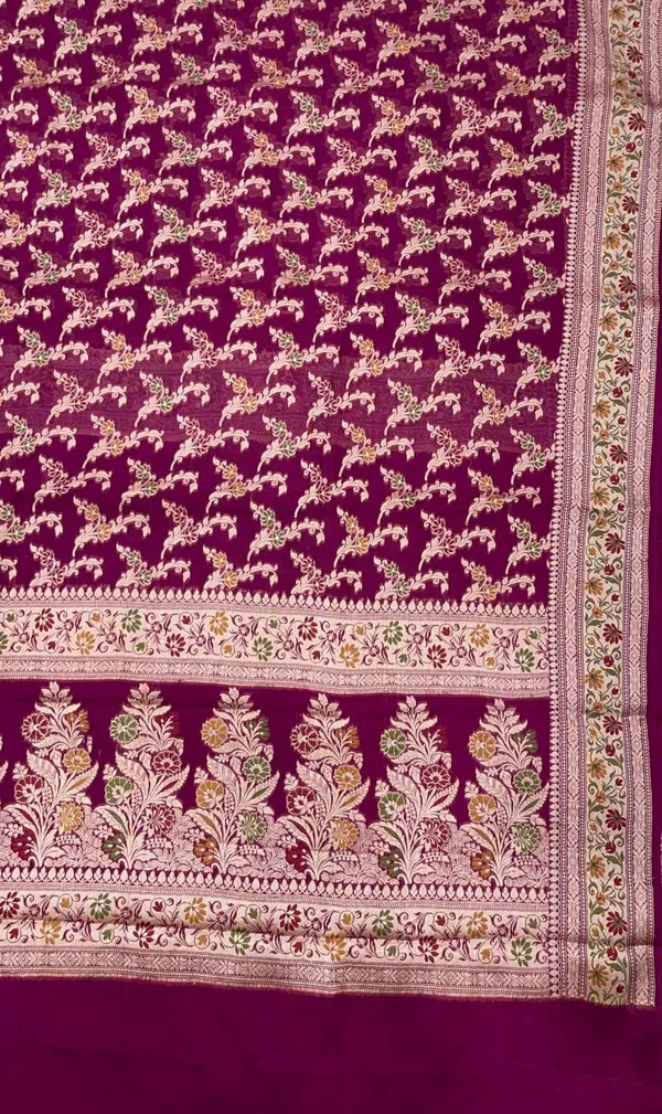Humairah_Presents_Pure_Handloom_Purple_Chiffon_Alfi_Mina_Zari_Jaal_Minakari_Zari_Border_and_Floral_Big_Boota_Mina_Pallu_Saree_with_Purple_Blouse