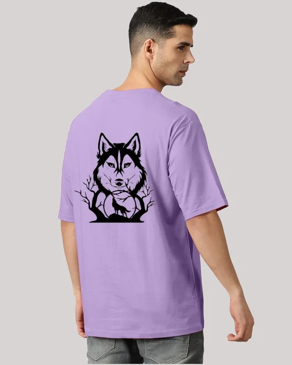 Purple_Oversized_Printed_Half_Sleeve_Cotton_T-Shirt_For_Men