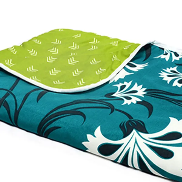 Floral_Double_Dohar_for_Mild_Winter_(Polyester,_Turquoise_Blue_and_Lime_Green)