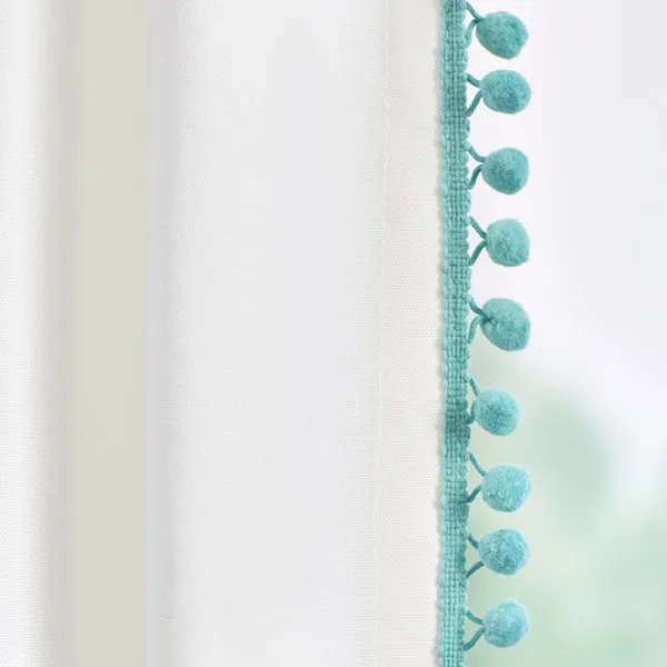 Pack_of_2_Cotton_Blue_Verticle_Sheer_Pompom_Rod_Pocket_Curtain_Set_for_Window_and_Door