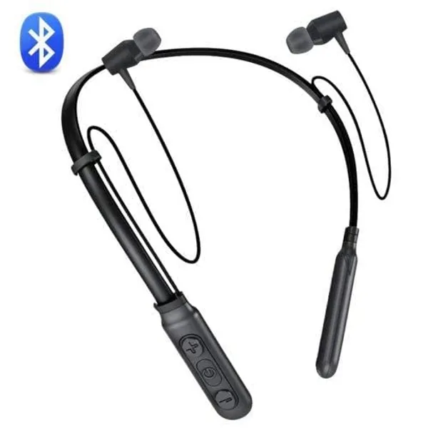Black_Bluetooth_Earphone_Wireless_Neckband_Long_Charging_Backup