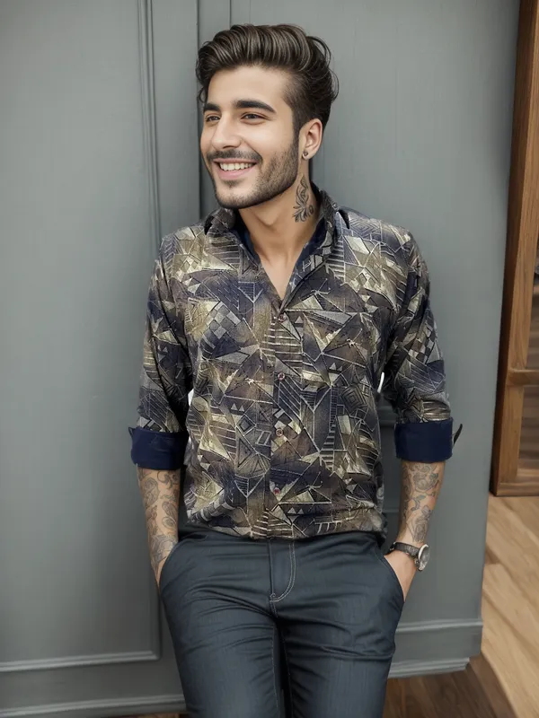 Pagazo_Multi_Color_Colour_Printed_Shirt
