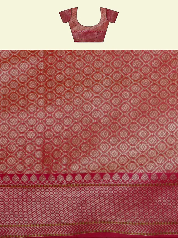 Beige_Cotton_Blend_Banarasi_Sarees_For_Women