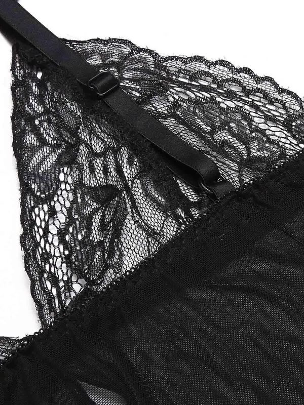 Black_Front_Open_Babydoll_Dress_For_Women